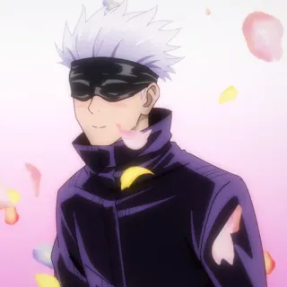 🤍 Satoru Gojo Jujutsu Kaisen anime, gojo, satoru, blindfold, sorcerer telegram sticker