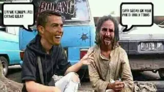 🤔 BAPAK KENAPA JADI ORANG GILA? SAYA SUDAH GK HUAR PAK DI NILON TERUS grappig, meme, grap, lachen, cristiano ronaldo telegram sticker