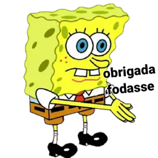 👍 Spongebob Spongebob Squarepants obrigada fodasse spongebob, cartoon, sticker, offensive, meme telegram sticker