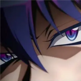 😈 Anime, Manga, Ogen, Karakter, Paars haar whatsapp sticker