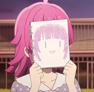 🤔 动漫, 角色, 插画, 绘画, 肖像, 速写 telegram sticker