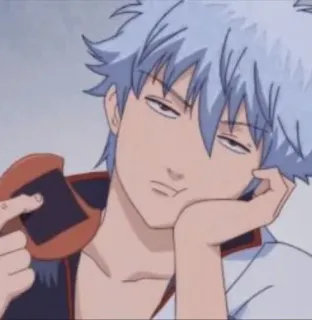 🧊 Sakata Gintoki Gintama Anime, Gintama, Sakata Gintoki, Personnage, Manga telegram sticker