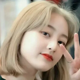 💄 여자, 소녀, 인물 사진, 얼굴, 평화 기호 telegram sticker