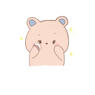 😝 bear, cartoon, cute, sticker, animal telegram sticker