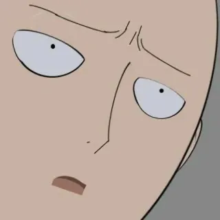 🪶 Saitama One-Punch Man Anime, Eroe, One-Punch Man, Saitama, Manga, Divertente whatsapp sticker