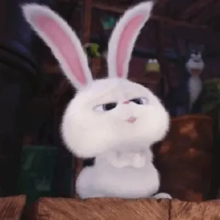 🐰 Snowball The Secret Life of Pets Hase, Kaninchen, Cartoon, Tier, Haustier telegram sticker