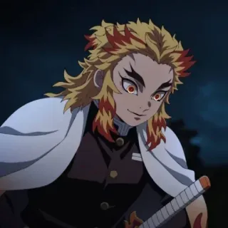 🔥 Kyojuro Rengoku Demon Slayer Аниме, Меч, Клинок, рассекающий демонов, Ренгоку, Кёджуро telegram sticker