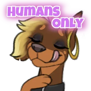 💋 HUMANS ONLY telegram sticker