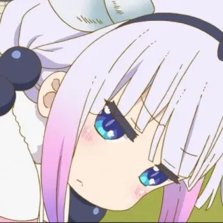 🍥 Kanna Kamui Miss Kobayashi's Dragon Maid Anime, Kanna Kamui, Niedlich, Dragon Maid, Kawaii, Manga telegram sticker