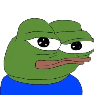😐 Pepe the Frog ペペ, カエル, ミーム, インターネット, アニメ telegram sticker