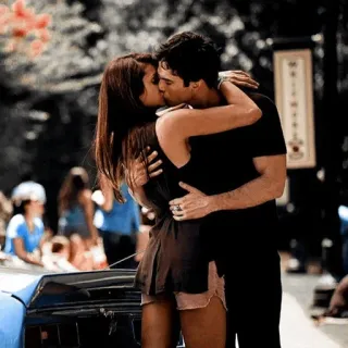 ❤️ beso, pareja, romance, amor, afecto telegram sticker