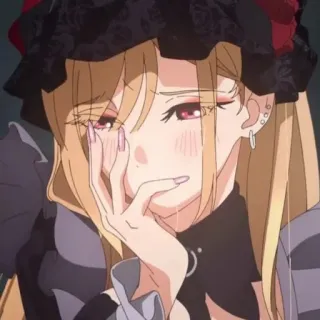 🍰 Marin Kitagawa My Dress-Up Darling Anime, Fille, Pleurs, Triste, Marin Kitagawa, My Dress-Up Darling telegram sticker