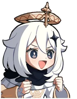 👊 Paimon Genshin Impact Paimon, Genshin Impact, Anime, Spel, Sticker, Personage telegram sticker
