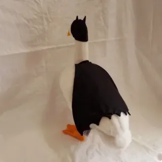 🦇 goose, bird, animal, cape, costume whatsapp sticker