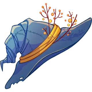 👮 Hut, Zauberer, Magie, Kostüm, Halloween, Fantasy, blauer Hut whatsapp sticker