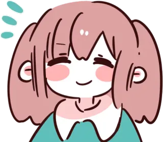 ☺️ Cartone animato, Anime, Carino, Kawaii, Ragazza whatsapp sticker