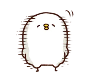 🐤 słodki, blob, kreskówka, kawaii, naklejka telegram sticker