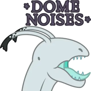 ⚪️ DOME NOISES suara kubah, hewan, makhluk, ilustrasi, stiker telegram sticker
