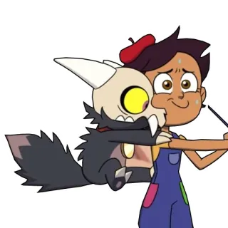 😅 Luz Noceda The Owl House Luz, The Owl House, Disney, animasi, kartun, King telegram sticker