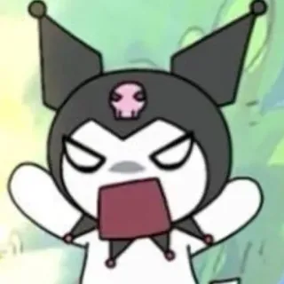 🤬 Kuromi Dibujos animados, Anime, Lindo, Kawaii, Personaje telegram sticker