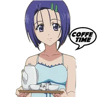 ☕️ COFFE TIME coffee, tea, drink, anime, morning, kawaii, cute, relaxing telegram sticker