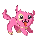 🐶 pink, monster, cute, animal, dog whatsapp sticker