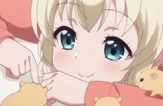 💘 Anime, Ragazza, Criceto, Carino, Kawaii telegram sticker