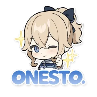 👌 ONESTO. Anime, Sticker, Süß, Onesto, Cartoon telegram sticker
