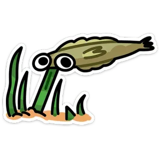 😋 animal, dibujos animados, lindo, pez telegram sticker