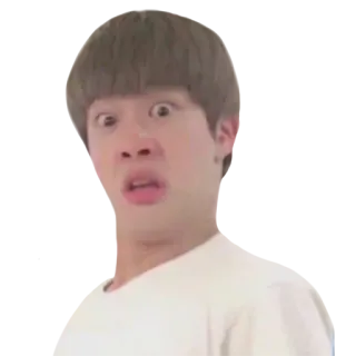 😱 lustiges Gesicht, schockiert, überrascht, asiatisch, Mann telegram sticker