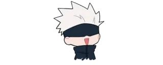 ✨ Gojo Satoru Jujutsu Kaisen Anime, Chibi, Gojo Satoru, Jujutsu Kaisen, Sticker telegram sticker