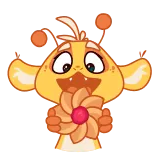 🍪 Cartoon, Monster, Keks, Süß, Orange, Skurril whatsapp sticker