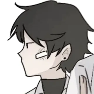 👟 อนิเมะ, การ์ตูน, ภาพเหมือน, เด็กผู้ชาย telegram sticker
