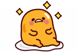 🥞 Gudetama Gudetama, uovo pigro, carino, cartone animato, uovo, Sanrio whatsapp sticker