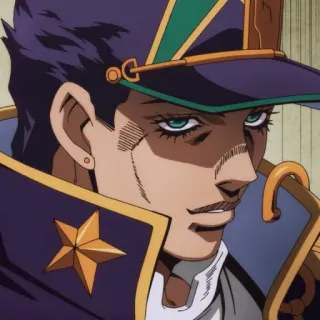 🌊 Jotaro Kujo JoJo's Bizarre Adventure anime, Jotaro, JoJo's Bizarre Adventure, manga, character telegram sticker
