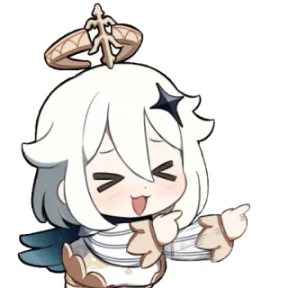 ☺️ Paimon Genshin Impact paimon, genshin impact, anime, video game telegram sticker