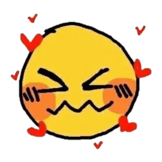 🥰 Emoji, Liebe, Herzen, Süß, Cartoon telegram sticker