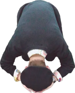 🙇 bowing, respect, person, apology, humility telegram sticker