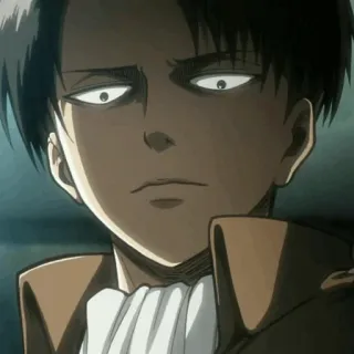 🖤 Levi Ackerman Attack on Titan Anime, Levi, Personage, Serieus, Manga telegram sticker
