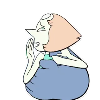 😬 Pearl Steven Universe การ์ตูน, ตัวละคร, เพิร์ล, สตีเวน ยูนิเวิร์ส, รายการทีวี telegram sticker
