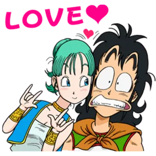 💖 Bulma Dragon Ball anime, dragon ball, cartoon, couple, character, bulma telegram sticker