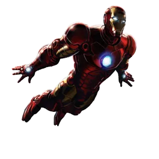 ✈ Iron Man アイアンマン, マーベル, スーパーヒーロー, 飛行, アーマー telegram sticker