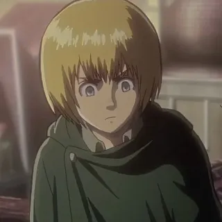 ❤️ Armin Arlert Attack on Titan Armin Arlert, Ataque a los Titanes, Anime, Manga, Personaje, pelo rubio telegram sticker