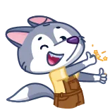 Волчонок Тео @TgSticker telegram stickers