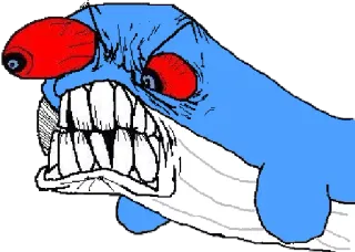 😡 怒り, 生き物, モンスター, 漫画, ミーム, 激怒 telegram sticker