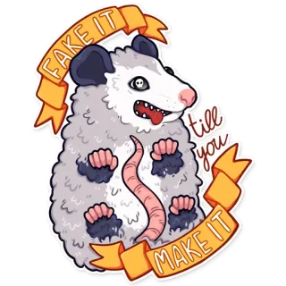 awesomepossum (@kotypic) telegram stickers