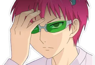 🤦‍♂️ Saiki Kusuo The Disastrous Life of Saiki K. Anime, Saiki K, Saiki Kusuo, Disastrous Life of Saiki K, Adesivo telegram sticker