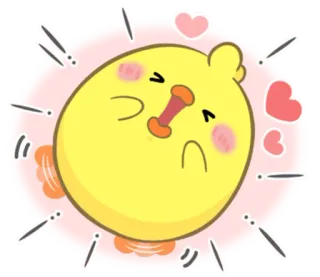 😍 可爱, 卡通, 鸟, 小鸡, 萌, 表情符号, 贴纸 telegram sticker