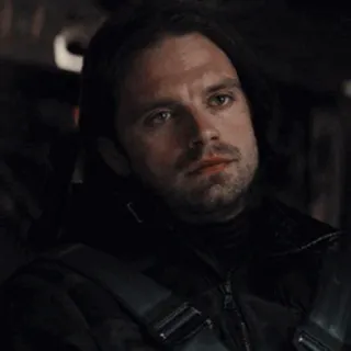 😐 Bucky Barnes Баки Барнс, Зимний Солдат, Marvel, Себастиан Стэн, персонаж, мужчина telegram sticker