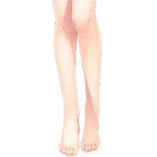 👙 legs, feet, anime, cartoon whatsapp sticker